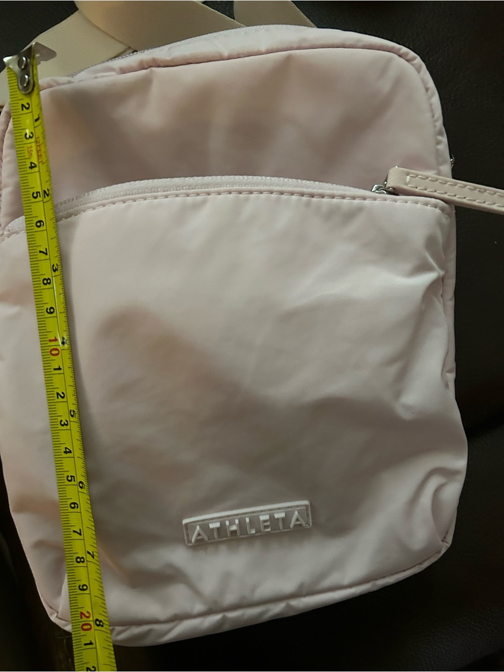 Athleta Pale Pink Quilted Crossbody Bag